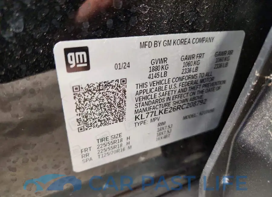 KL77LKE26RC208792# 14