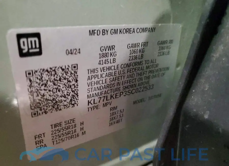 KL77LKEP3SC022533# 14