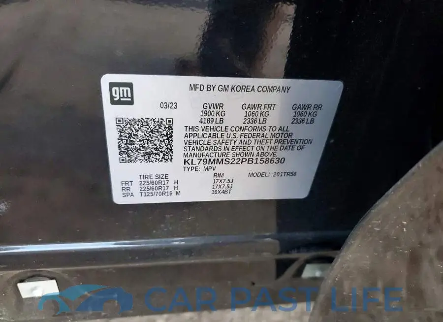 KL79MMS22PB158630# 14