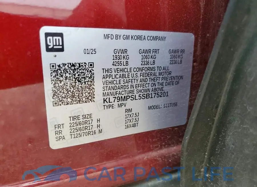 KL79MPSL5SB175201# 13