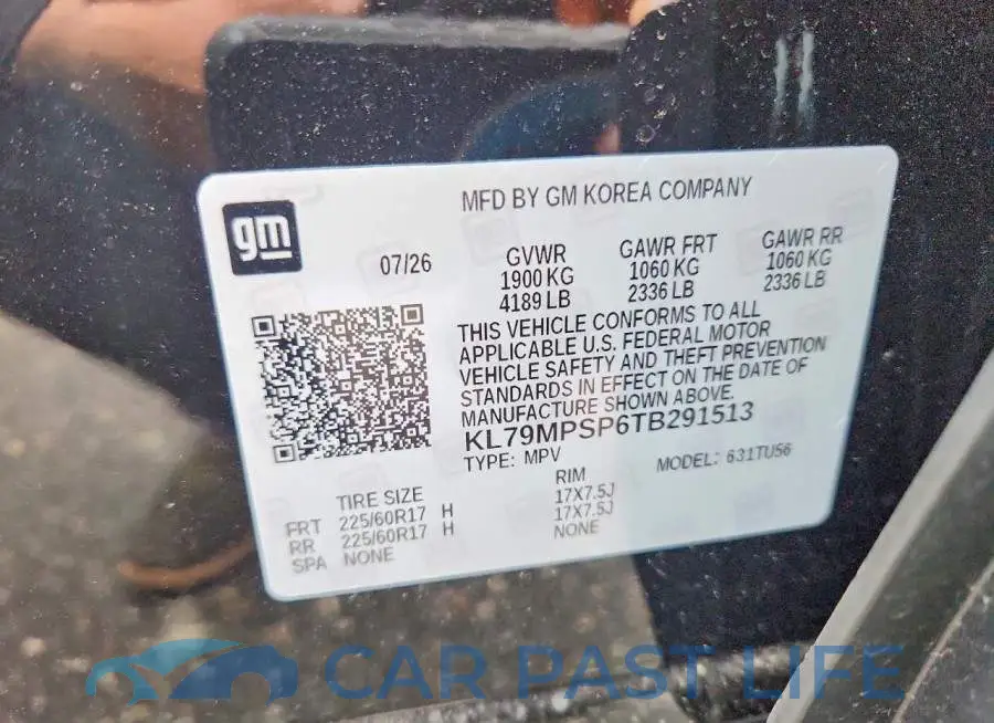KL79MPSP6TB291513# 13