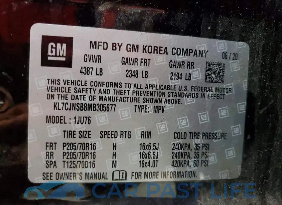 KL7CJNSB8MB305677# 13