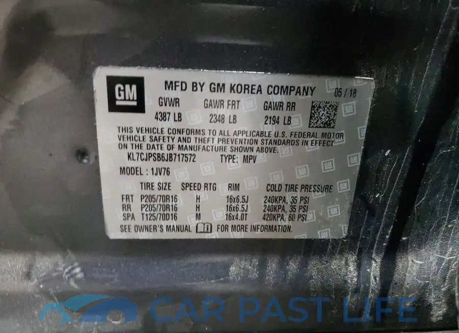 KL7CJPSB6JB717572# 14