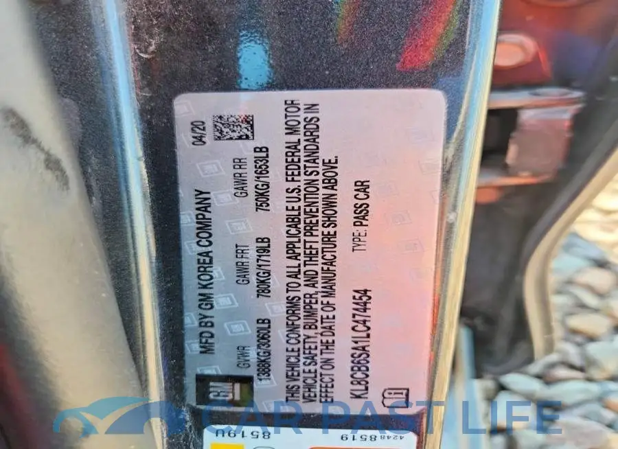 KL8CB6SA1LC474454# 12