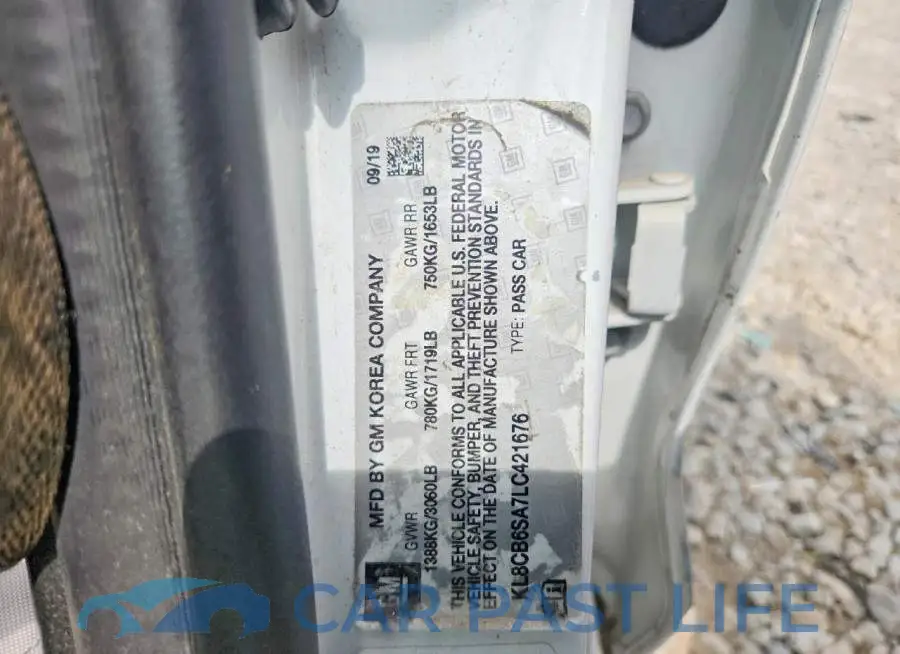 KL8CB6SA7LC421676# 12