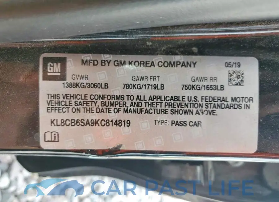KL8CB6SA9KC814819# 12