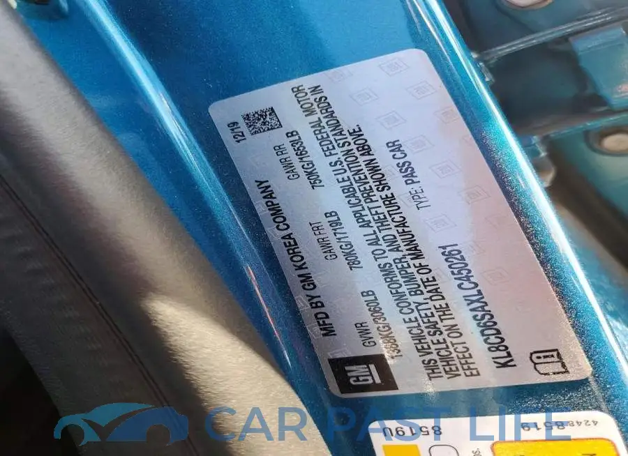 KL8CD6SAXLC450261# 12