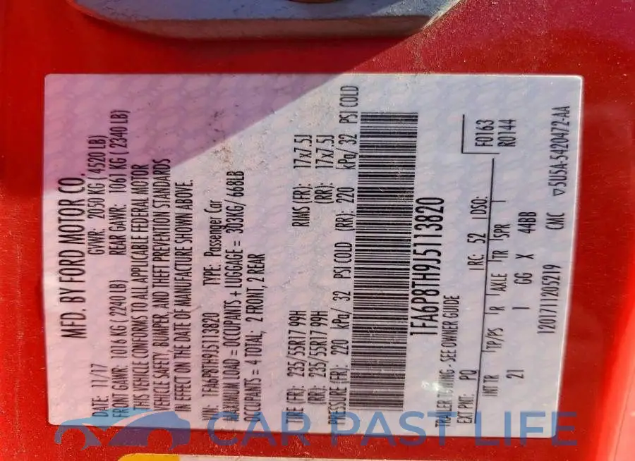 1FA6P8TH9J5113820# 13