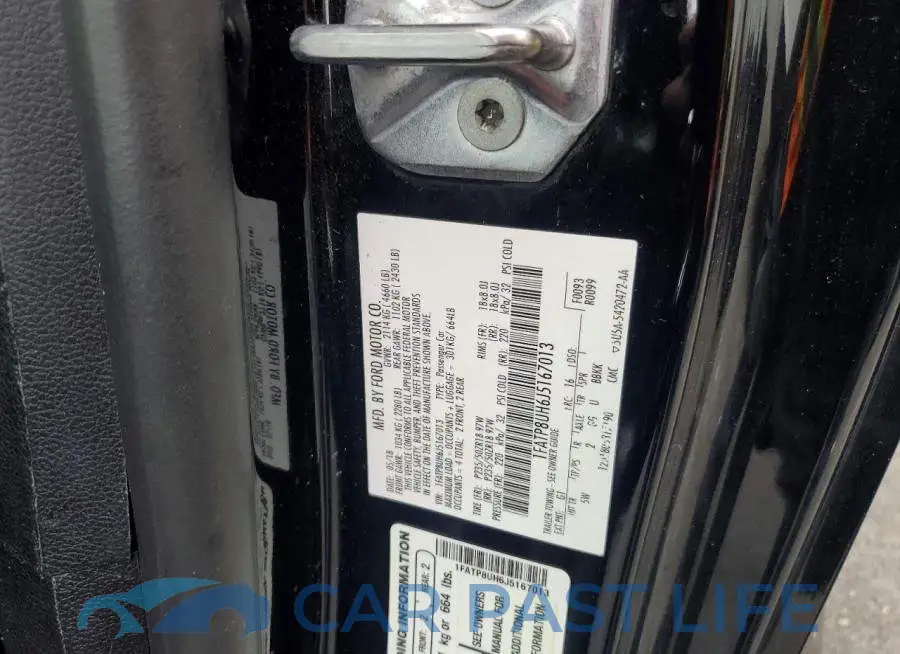 1FATP8UH6J5167013# 13