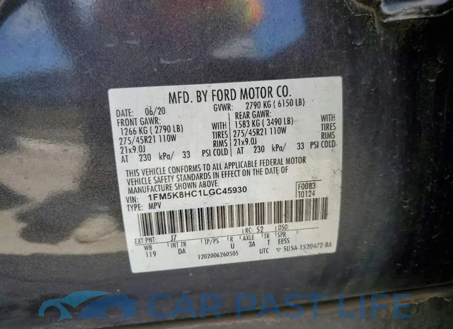 1FM5K8HC1LGC45930# 13