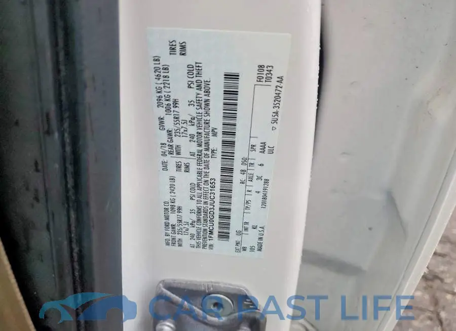 1FMCU0GD3JUC31653# 13