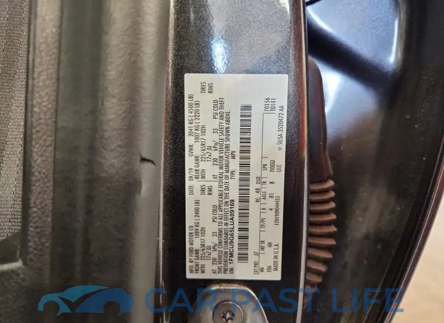 1FMCU9G65LUA09169# 12