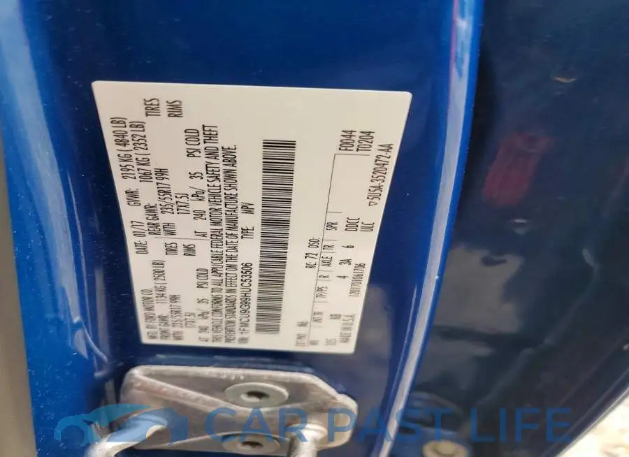 1FMCU9G99HUC53506# 13