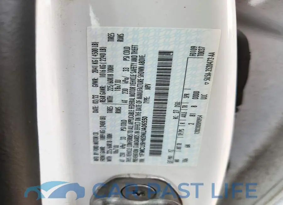 1FMCU9H65NUA06550# 13