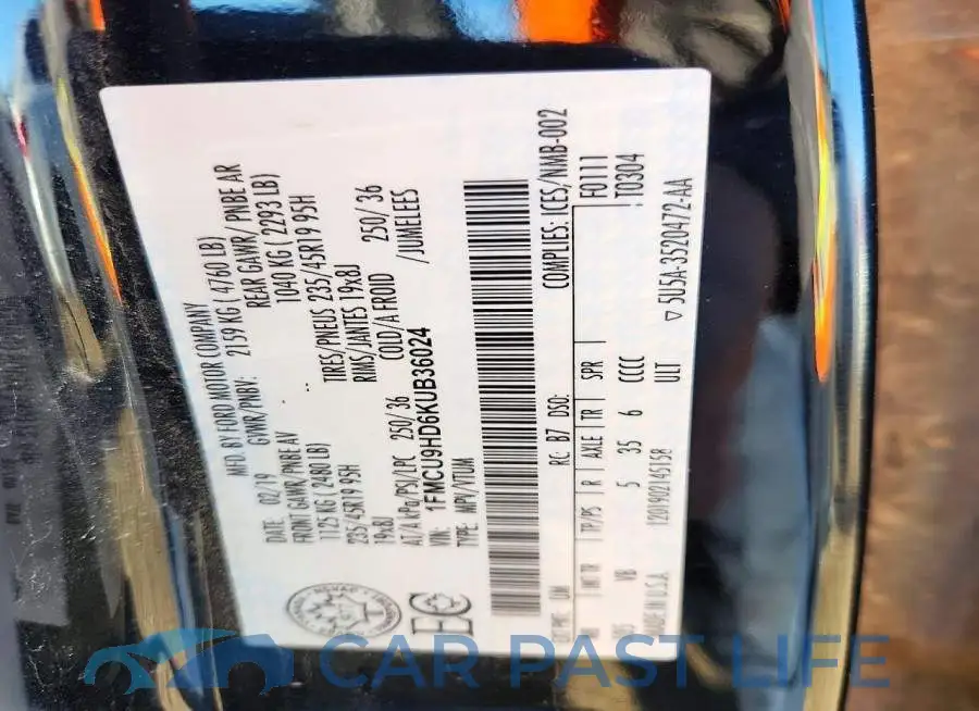 1FMCU9HD6KUB36024# 14