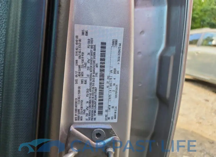 1FMCU9J97JUA17497# 13