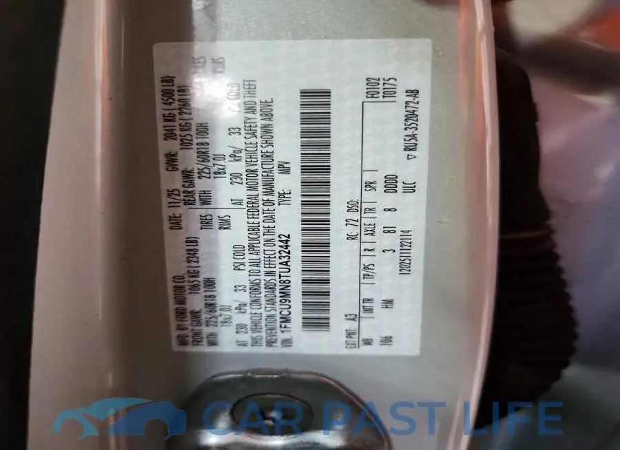 1FMCU9MN8TUA32442# 13