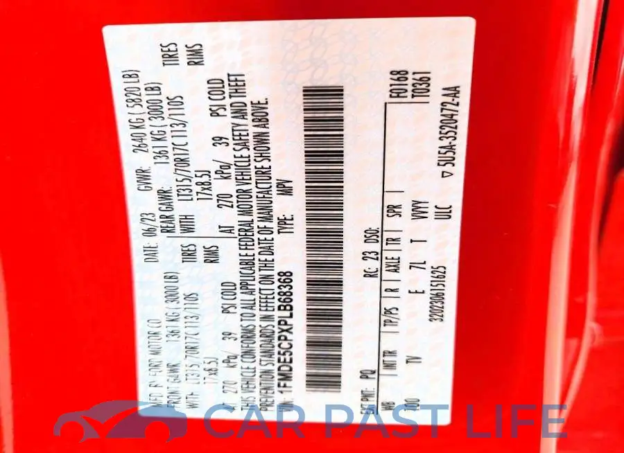 1FMDE5CPXPLB68368# 13