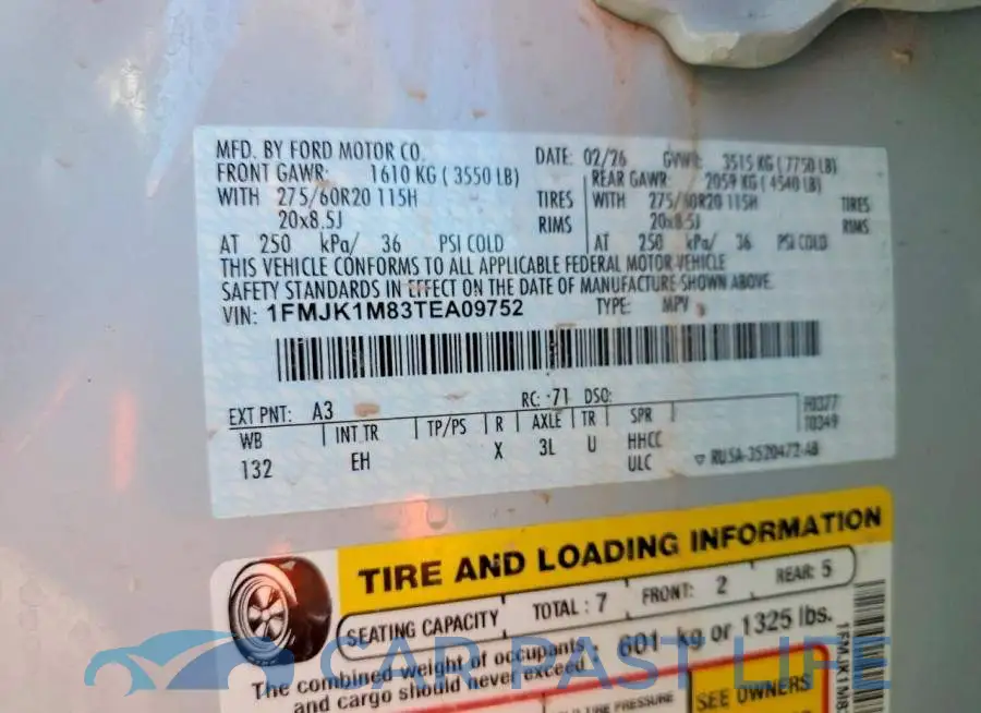 1FMJK1M83TEA09752# 14