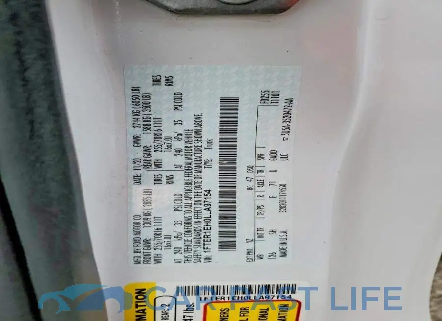 1FTER1EH0LLA97154# 12