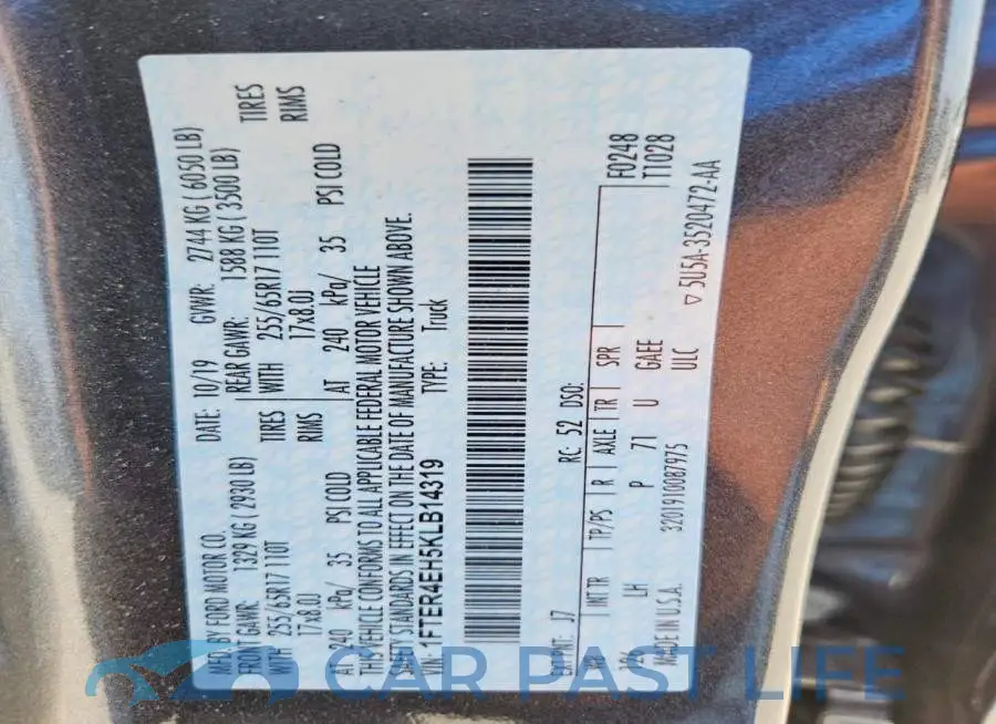 1FTER4EH5KLB14319# 12