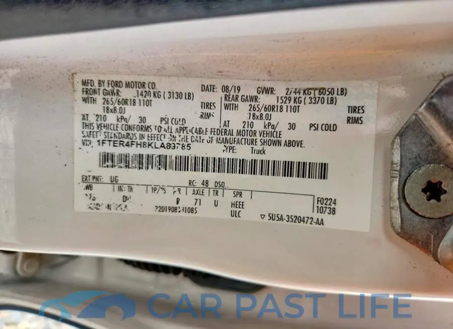 1FTER4FH8KLA89785# 12