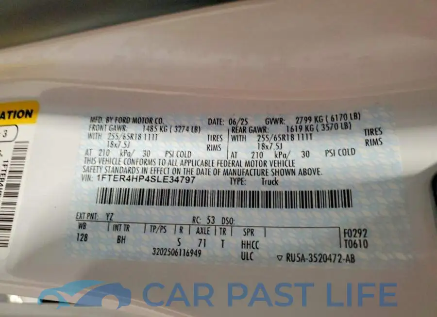 1FTER4HP4SLE34797# 12