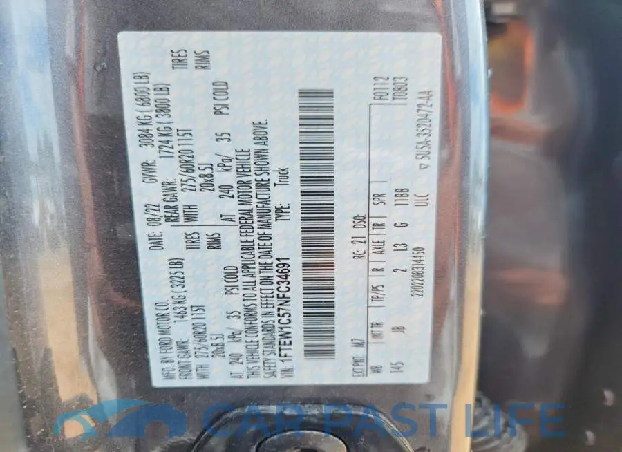 1FTEW1C57NFC34691# 13