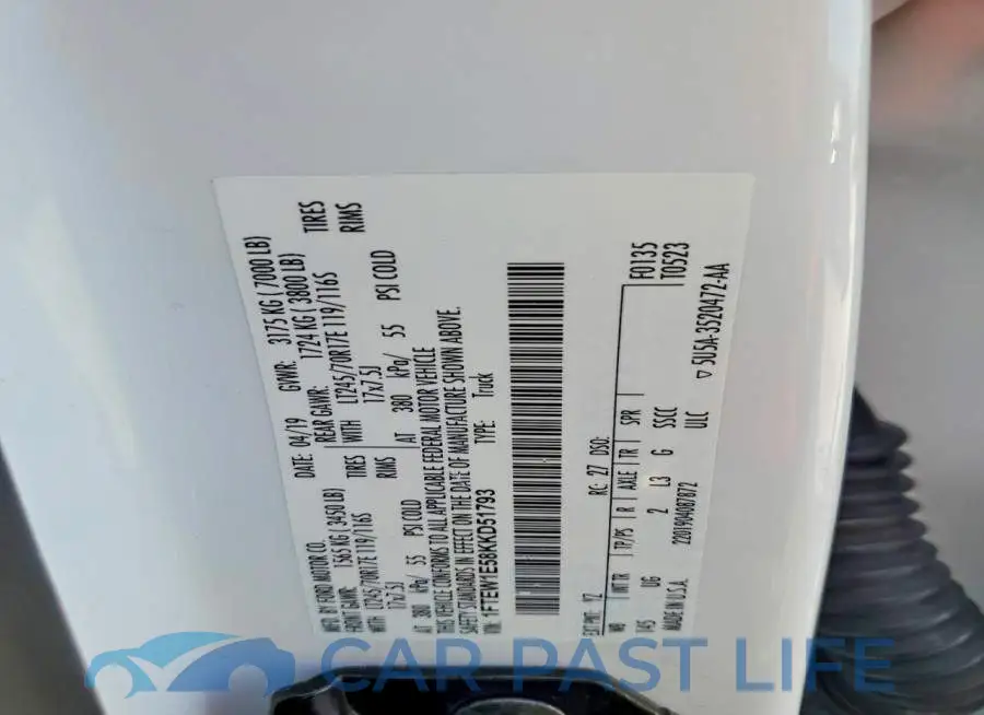 1FTEW1E58KKD51793# 12