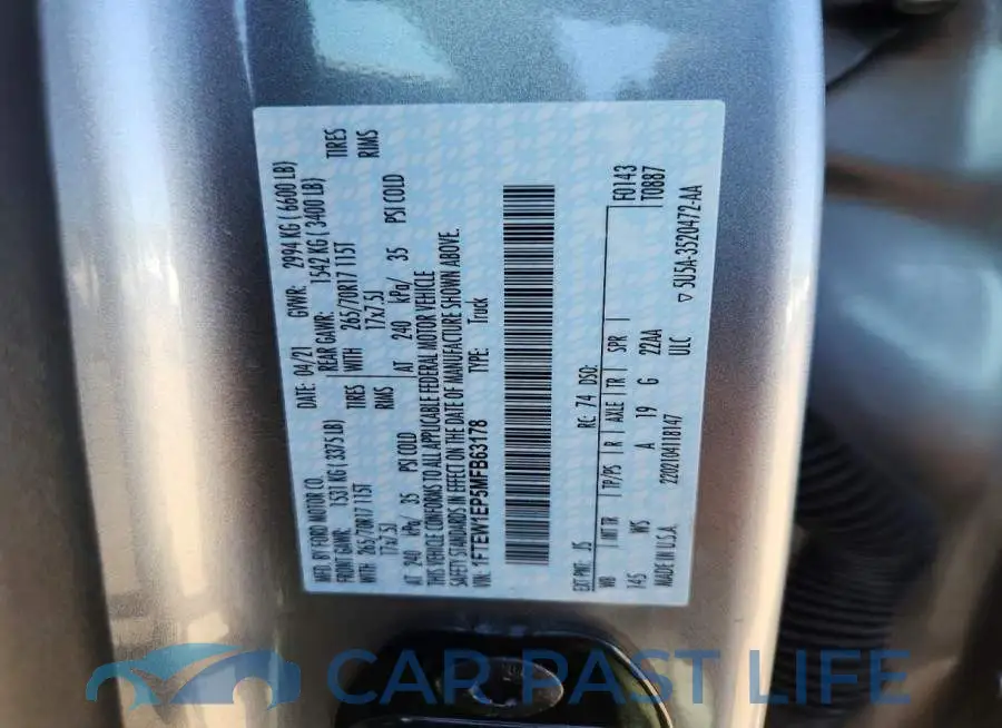1FTEW1EP5MFB63178# 12