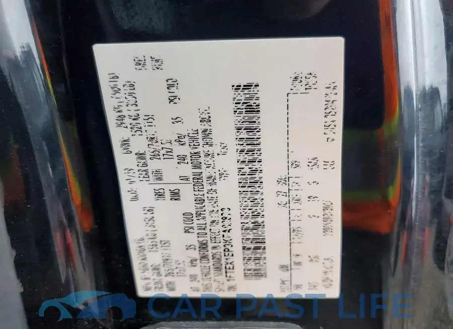 1FTEX1EP9KFA82873# 12