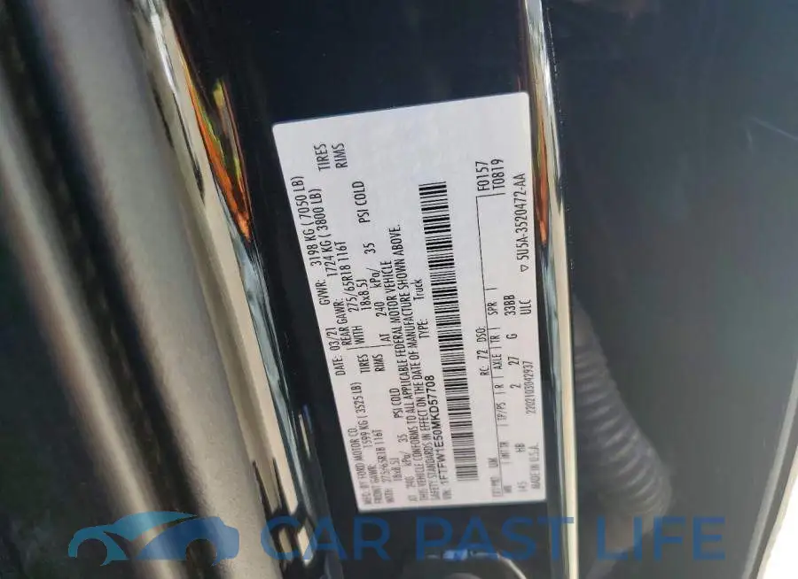1FTFW1E50MKD57708# 12