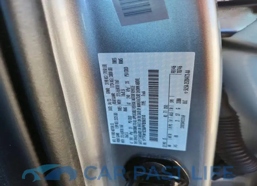 1FTFW1E58PFB56510# 12