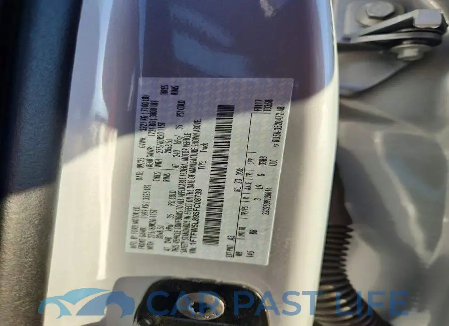 1FTFW5L89SFC08739# 12