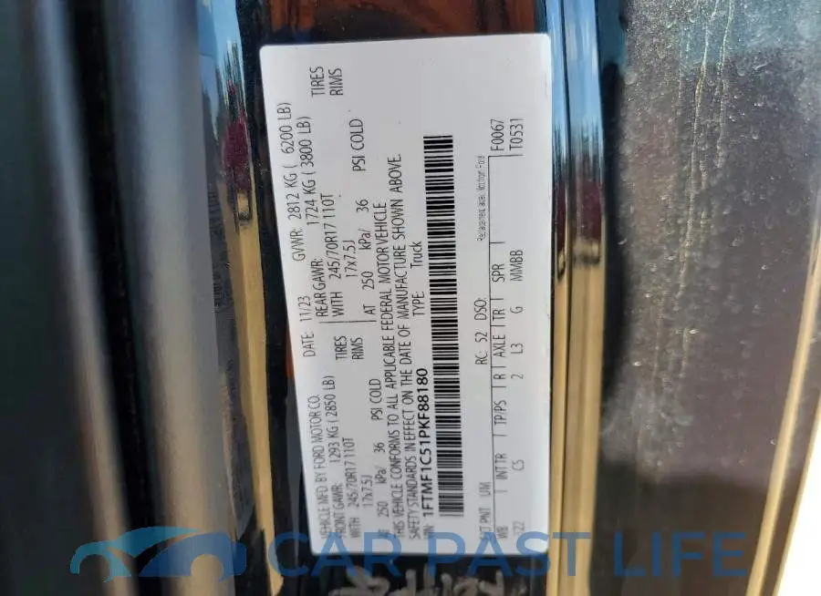 1FTMF1C51PKF88180# 13