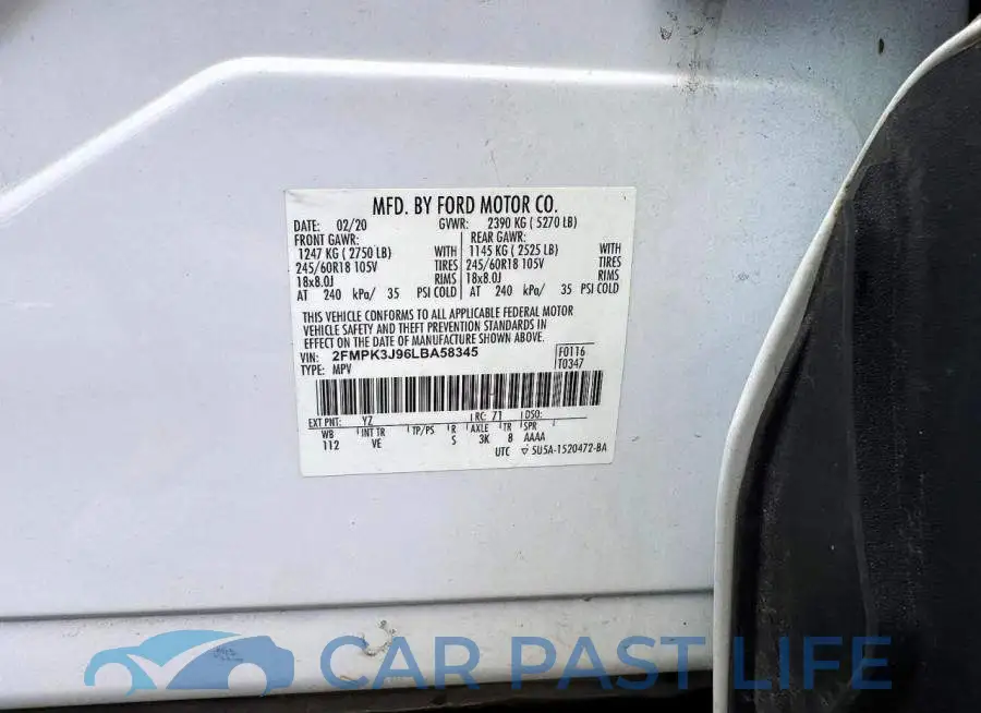 2FMPK3J96LBA58345# 12