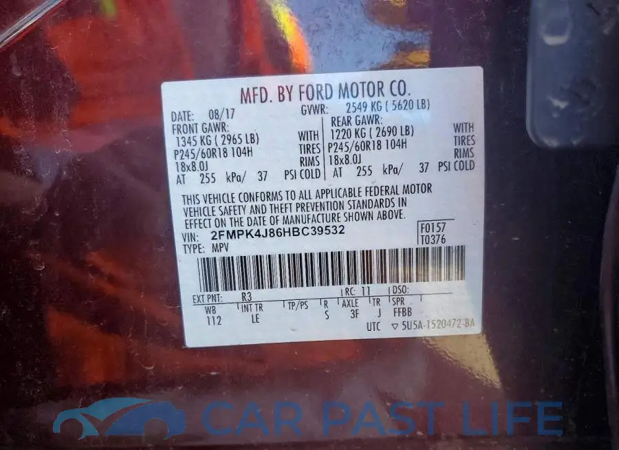 2FMPK4J86HBC39532# 13
