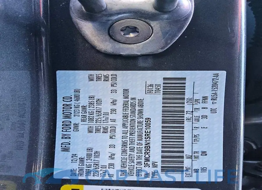 3FMCR9BN1SRE10059# 13