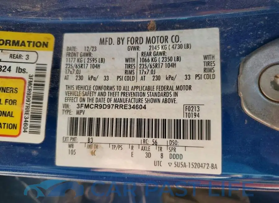 3FMCR9D97RRE34604# 13