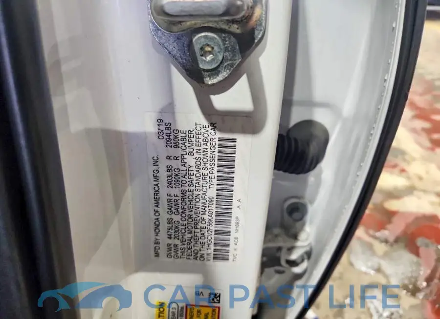 1HGCV2F56KA017090# 13