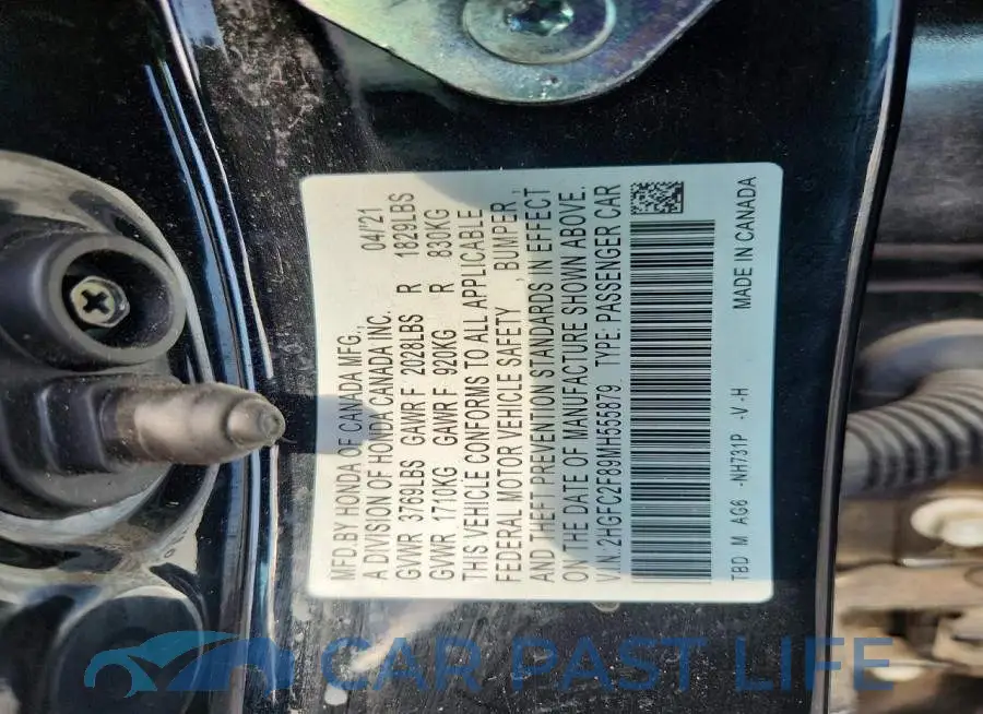 2HGFC2F89MH555879# 12