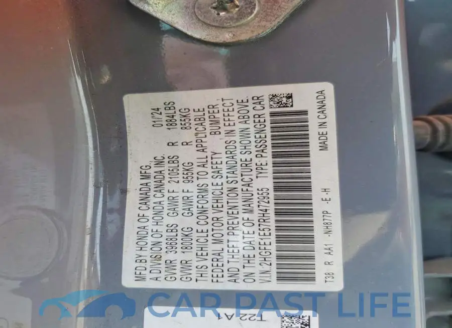 2HGFE1E57RH472955# 12