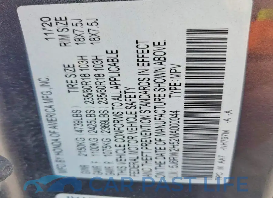 5J6RW2H52MA000044# 13