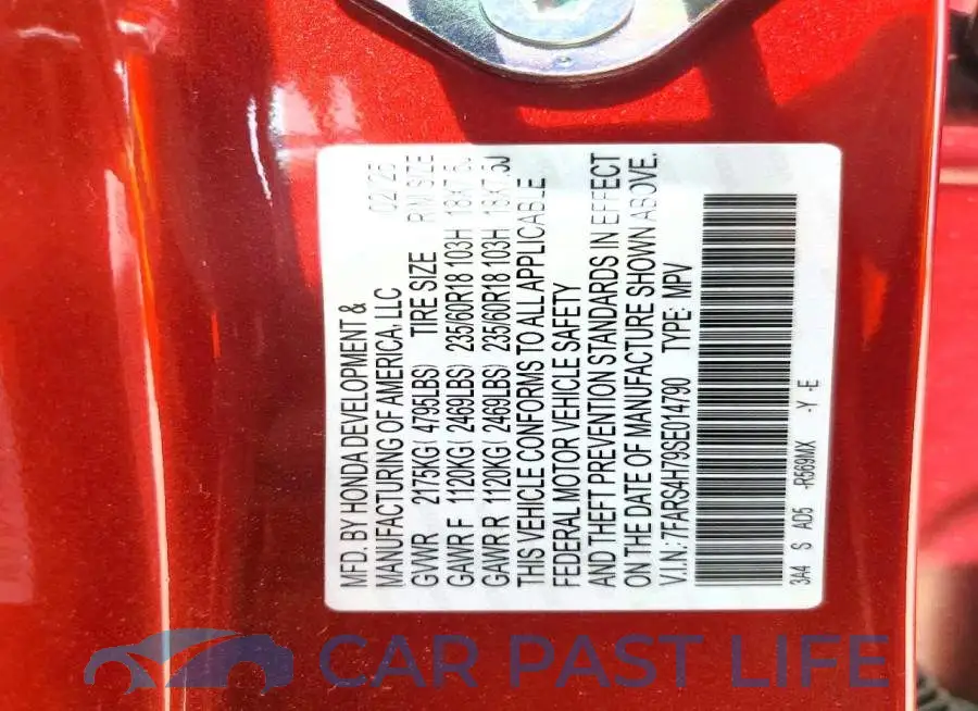 7FARS4H79SE014790# 12