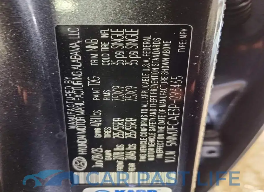 5NMJFCAE3PH293465# 14