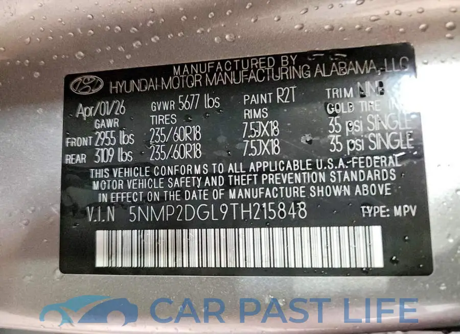 5NMP2DGL9TH215848# 13