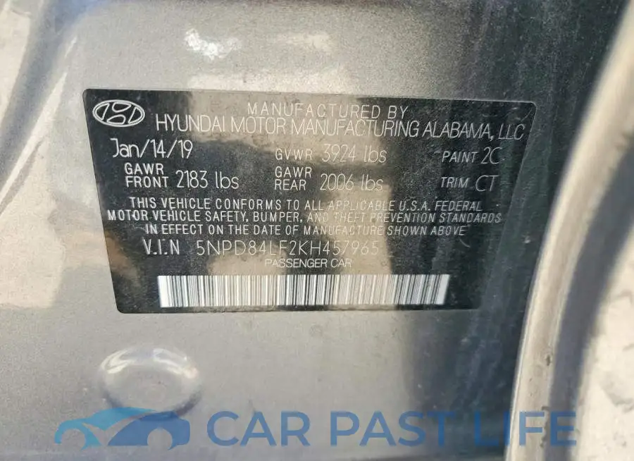 5NPD84LF2KH457965# 12
