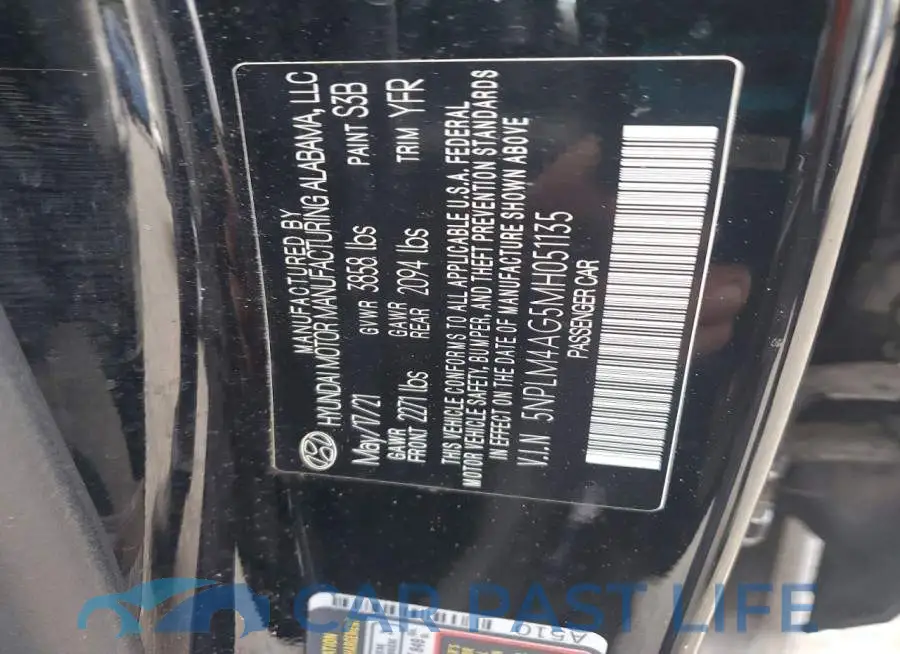 5NPLM4AG5MH051135# 13