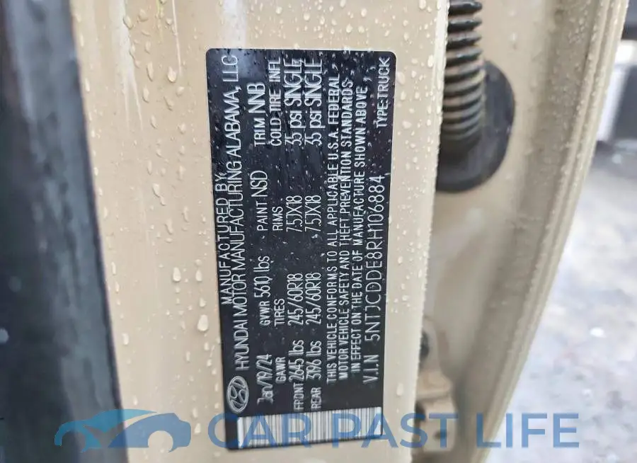 5NTJCDDE8RH106884# 13
