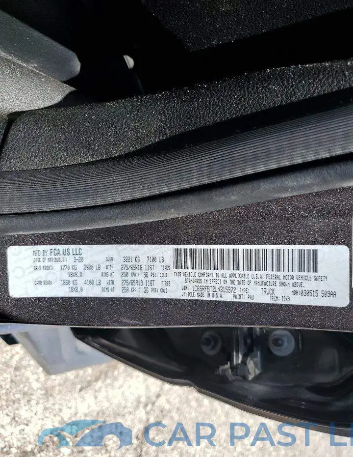 1C6SRFBT2LN315972# 12
